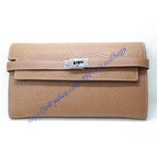 Hermes Kelly Long Wallet HW708 light brown Hermes Kelly Long Wallet HW708 light brown