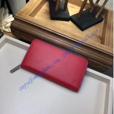 Louis Vuitton Epi Leather Zippy Wallet Coquelicot M62304 Louis Vuitton Epi Leather Zippy Wallet Coquelicot M62304
