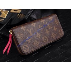 Monogram Canvas Clemence Wallet Fuchsia M60742 Monogram Canvas Clemence Wallet Fuchsia M60742