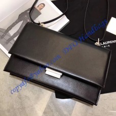 Saint Laurent Small Babylone Satchel in Black leather